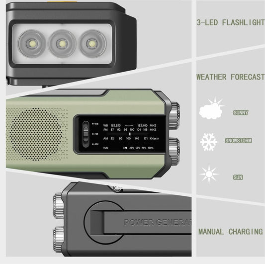 Noodradio Solar Opwindbaar Elite
